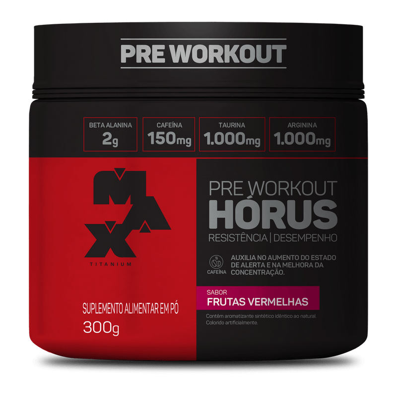 HÓRUS 300G - MAX TITANIUM PRÉ TREINO