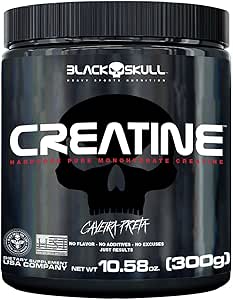 CREATINA PURA 300GR BLACK SKULL