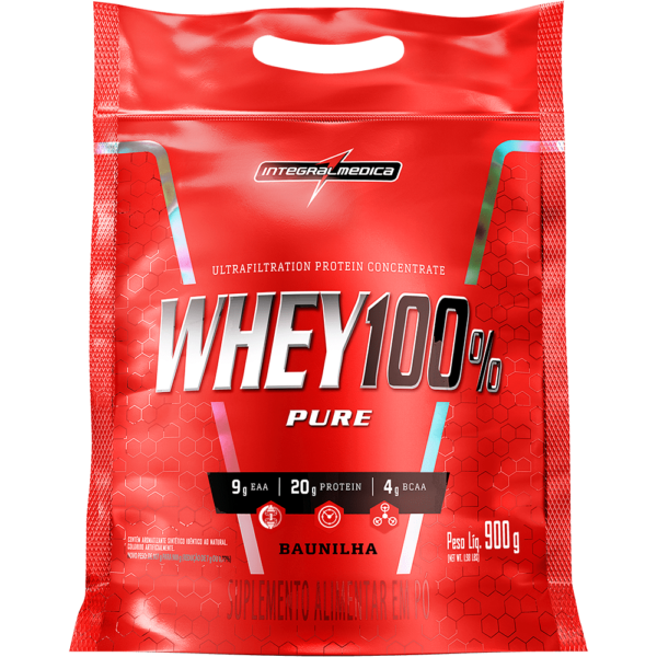 WHEY 100% PURE (900G) REFIL – INTEGRALMEDICA